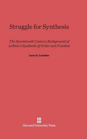 Kniha Struggle for Synthesis Leroy E. Loemker