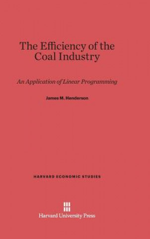 Könyv Efficiency of the Coal Industry James M. Henderson