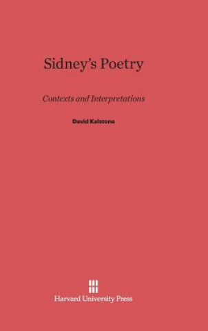 Kniha Sidney's Poetry David Kalstone