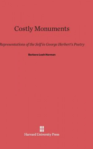 Knjiga Costly Monuments Barbara Leah Harman