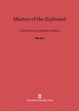 Kniha Masters of the Keyboard Willi Apel