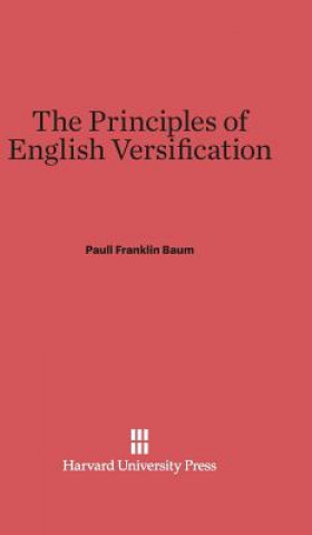 Livre Principles of English Versification Paull Franklin Baum