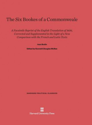 Buch Six Bookes of a Commonweale Jean Bodin