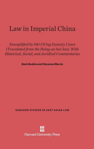 Libro Law in Imperial China Derk Bodde