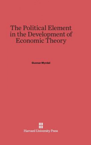 Buch Political Element in the Development of Economic Theory Gunnar Myrdal