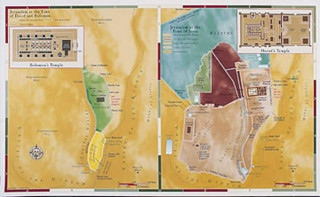 Tiskovina Abingdon Bible Land Map--Jerusalem, Old Testament/New Testament Comparison Abingdon Press