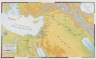 Materiale tipărite Abingdon Bible Land Map--Ancient Near East Before the Exodus Abingdon Press
