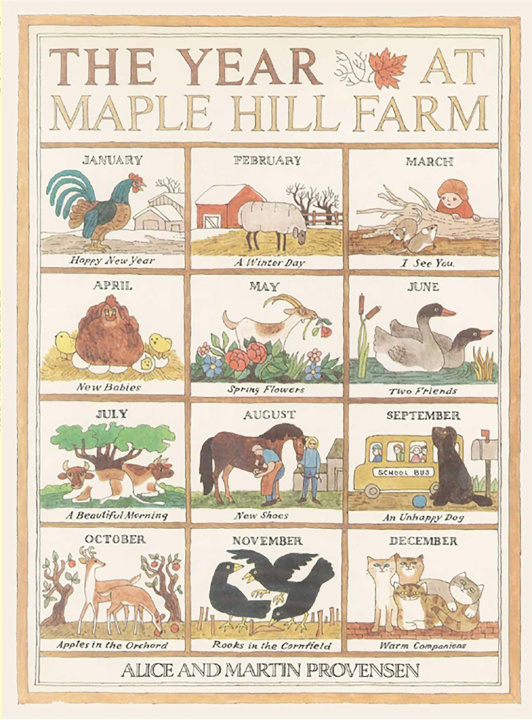 Carte Year at Maple Hill Farm Alice Provensen