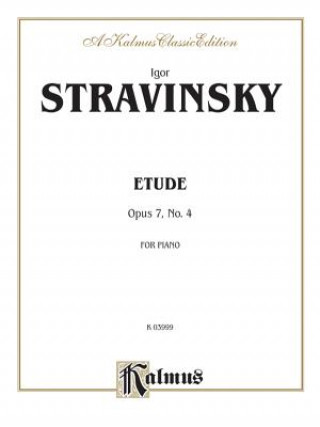 Книга Etude, Op. 7, No. 4 Igor Stravinsky