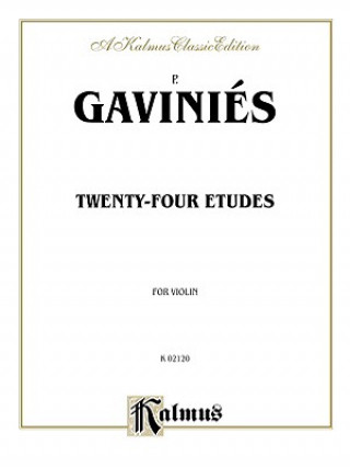 Książka Twenty-Four Etudes P. Gavinies