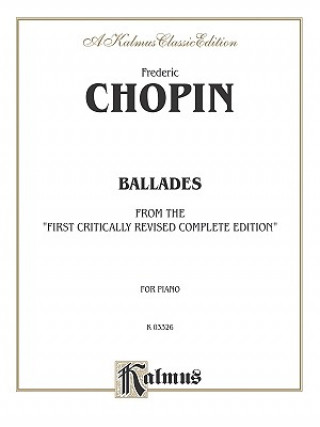 Könyv Ballades Frederic Chopin