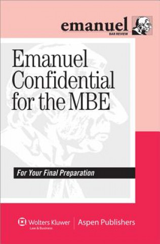 Könyv Emanuel Confidential for the MBE Steven L. Emanuel
