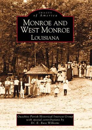 Carte Monroe and West Monroe, Louisiana Quachita Parish Historical Interest Grou