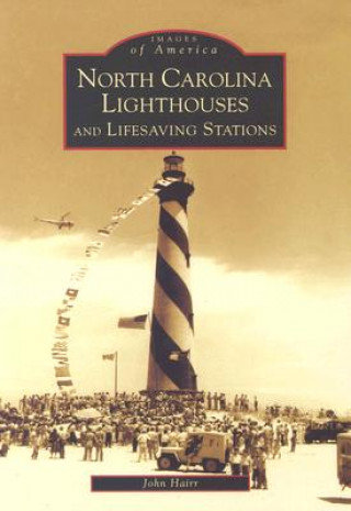 Carte North Carolina Lighthouses and Lifesaving Stations John Hairr