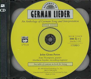 Audio Gateway to German Lieder: High Voice, 2 CDs John Paton