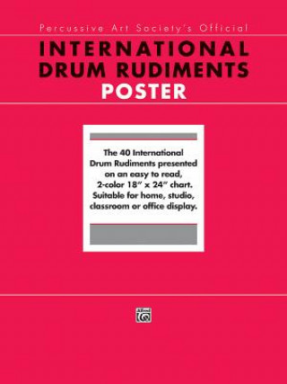 Książka International Drum Rudiments: Poster Rob Carson