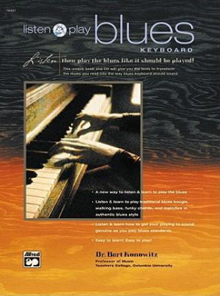 Carte Listen and Play Blues Keyboard: Book & CD Bert Konowitz