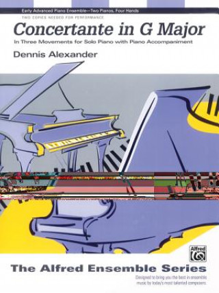 Könyv Concertante in G Major: Sheet Dennis Alexander