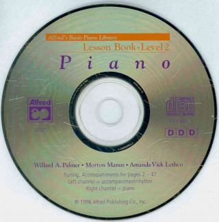 Аудио Alfred's Basic Piano Library: Lesson Book, Level 2 Piano Willard Palmer