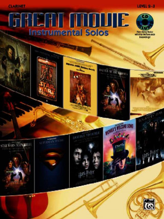 Kniha Great Movie Instrumental Solos: Clarinet, Book & CD Alfred Publishing