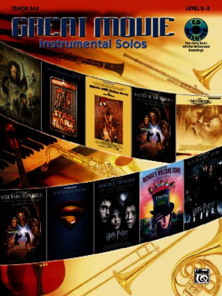 Carte Great Movie Instrumental Solos: Tenor Sax, Book & CD Alfred Publishing