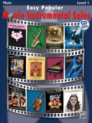 Book Easy Popular Movie Instrumental Solos: Flute, Book & CD Alfred Publishing