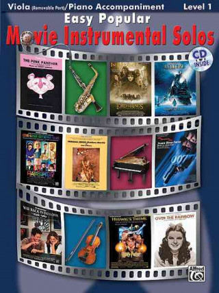 Carte Easy Popular Movie Instrumental Solos for Strings: Viola, Book & CD Alfred Publishing