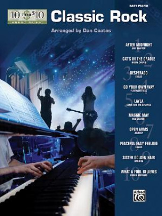 Könyv 10 for 10 Sheet Music Classic Rock: Easy Piano Solos Dan Coates