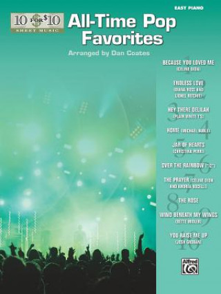 Carte 10 for 10 Sheet Music All-Time Pop Favorites: Piano Solos Alfred Publishing