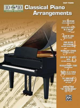 Carte 10 for 10 Sheet Music Classical Piano Arrangements: Piano Solos Alfred Publishing