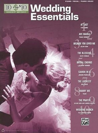 Carte 10 for 10 Sheet Music Wedding Essentials: Piano/Vocal & Piano Solos Alfred Publishing