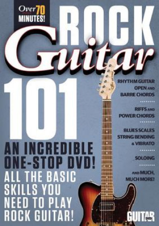 Książka Guitar World -- Rock Guitar 101: An Incredible One-Stop DVD! All the Basic Skills You Need to Play Rock Guitar!, DVD Alfred Publishing