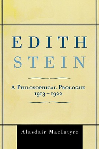 Kniha Edith Stein Alasdair MacIntyre
