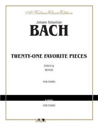 Book Twenty-One Favorite Pieces for Piano Johann Bach