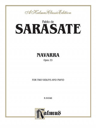 Kniha Navarra, Op. 33 Pablo Sarasate