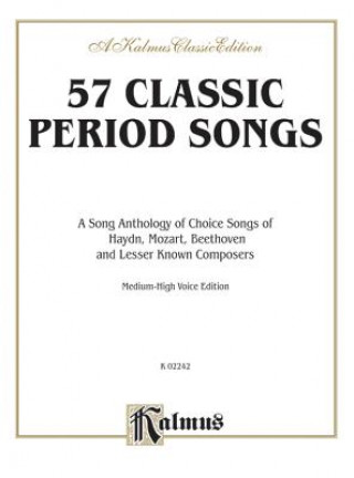 Книга 57 Classic Period Songs: Medium High Voice Alfred Publishing