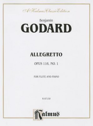 Kniha Allegretto for Flute and Piano, Op. 116: Part(s) Benjamin Godard