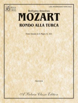 Carte Rondo Alla Turca: From Sonata in A Major, K. 331 Wolfgang Amadeus Mozart