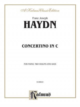 Kniha Concertino in C Major Franz Haydn