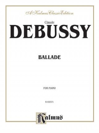 Kniha Ballade Claude Debussy