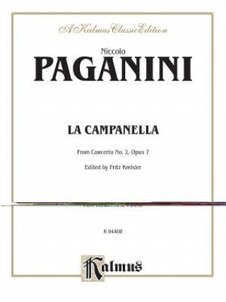 Kniha La Campanella: From Concerto No. 2, Opus 7: For Violin and Piano Niccol Paganini