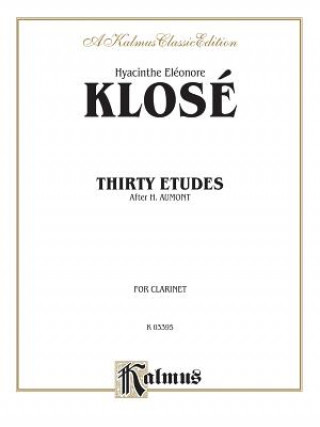 Livre Thirty Etudes After H. Aumont Hyacinthe-Eleonore Klose