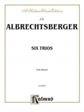 Kniha Six Trios for Organ Johann Albrechtsberger