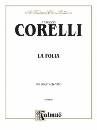 Kniha La Folia Arcangelo Corelli