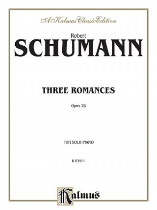 Könyv Three Romances, Op. 28 Robert Schumann