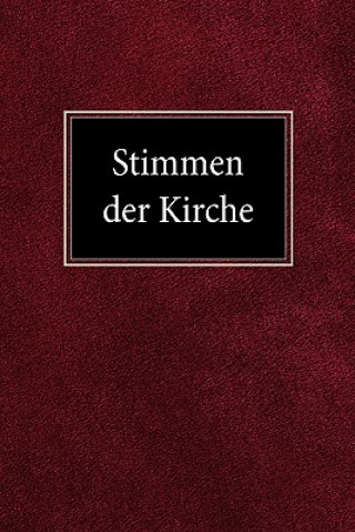 Kniha Stimmen Der Kirche Martin H. Bertram