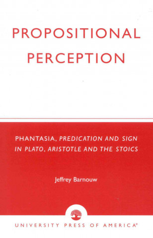 Buch Propositional Perception Jeffrey Barnouw