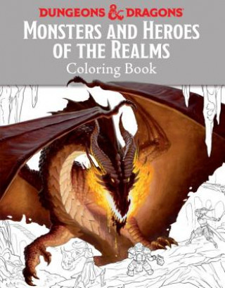 Carte Monsters and Heroes of the Realms: A Dungeons & Dragons Coloring Book Templar Books