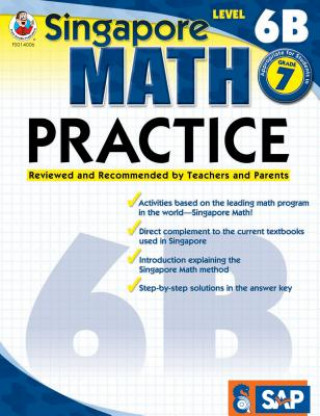 Book Singapore Math Practice Level 6B, Grade 7 Frank Schaffer Publications