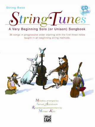 Buch Stringtunes -- A Very Beginning Solo (or Unison) Songbook: Bass, Book & CD Samuel Applebaum